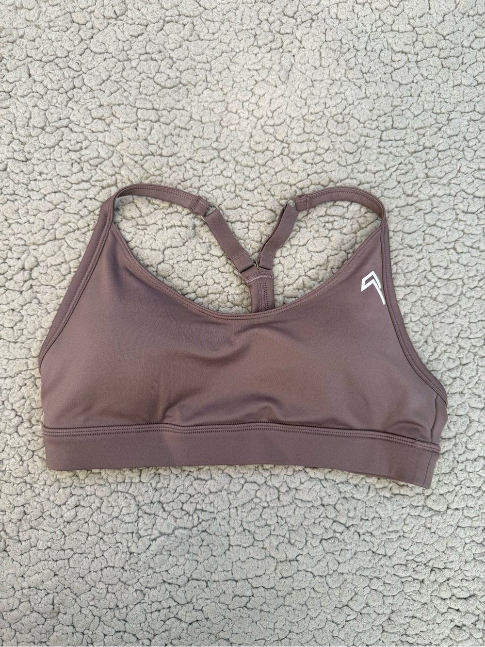 One Racerback Sports Bra - Mauve Brown
